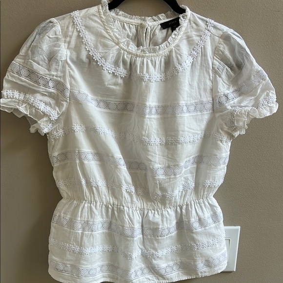 J Crew Daisy Chain Peplum Top Size XS - Picture 1 of 12